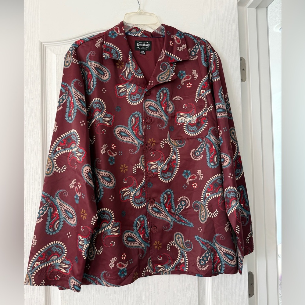 Dog Supply by Snoop Dogg paisley print 2 piece pajama set Medium